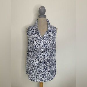 CAbi “Catwalk” Sleeveless Blouse - Sz M - EUC